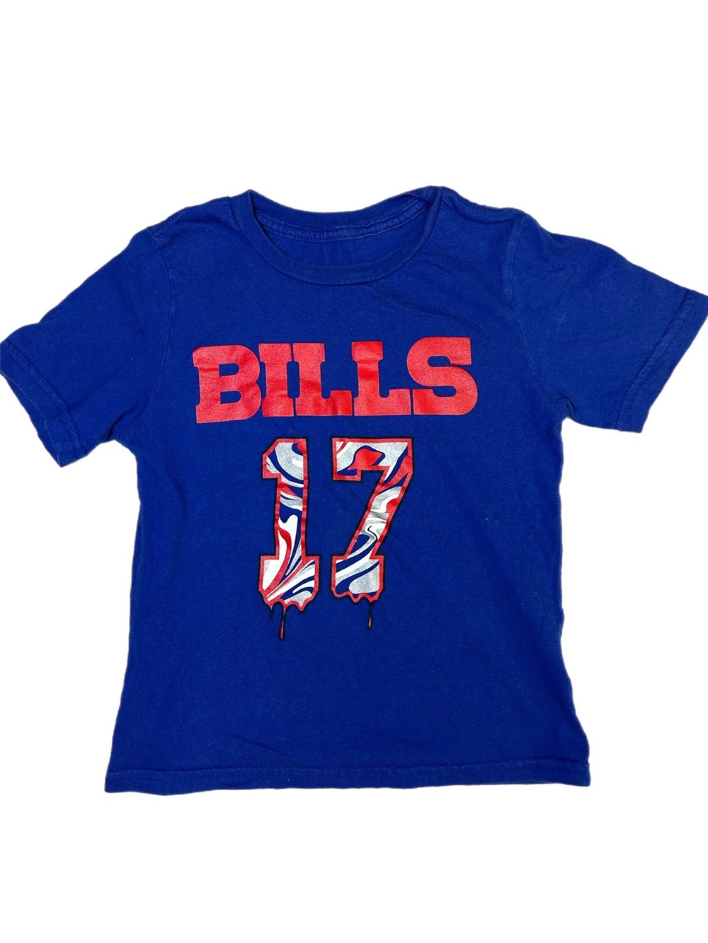 NFL Buffalo Bills Kids Toddler Blue Josh Allen Graphic T-Shirt Medium 5/6